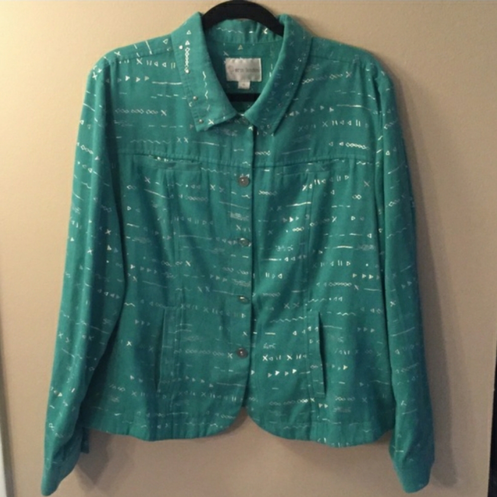 ERIN LONDON Faux Suede Jacket Sz XLEUC!!